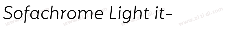 Sofachrome Light it字体转换
